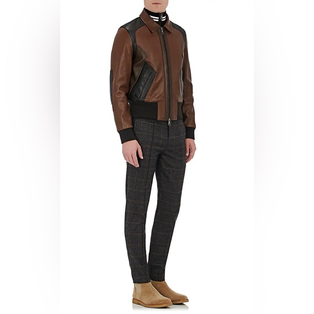 Neil Barrett Prince of Wales Skinny Wool Trousers